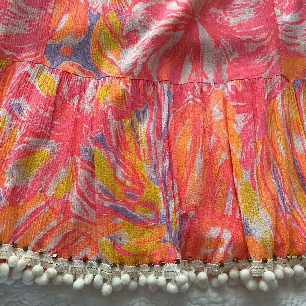Lilly Pulitzer Pink and Orange Long Sleeve Dress - Picture 4 of 9